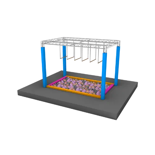 Ninja Course Structure - Suspended Bars