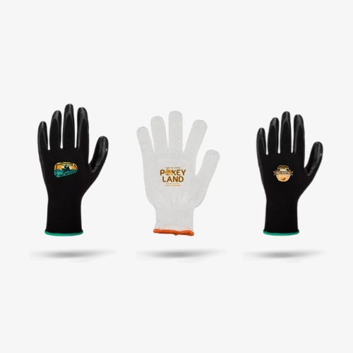 Photos d'illustrations pour présenter les matières des gants pour accrobranche